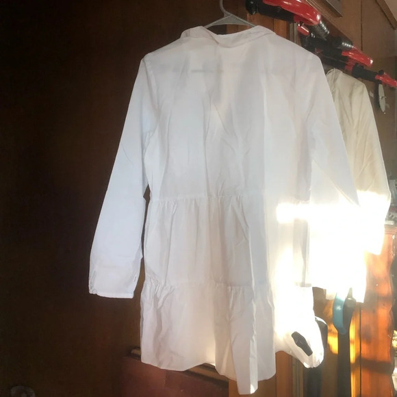 Zara TIERED OXFORD DRESS - Picture 14 of 15